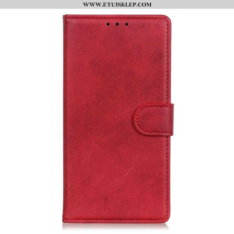 Etui Folio do Xiaomi Redmi Note 12 Pro Matowa Sztuczna Skóra
